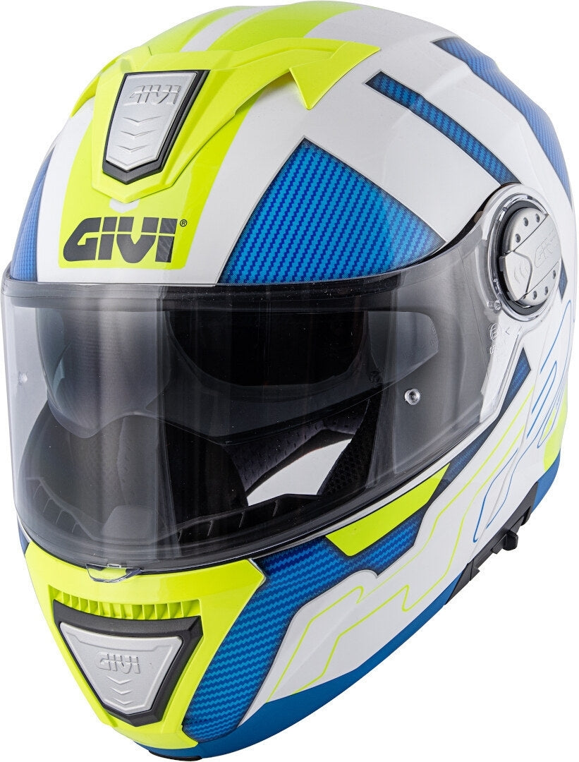 GIVI CASCO MOD X23/SYDNEY C/PL.D/PROTECT BLANCO/AZUL/YELLOW - SECURTEX MOTOR S.L (t/a MaximoMoto)