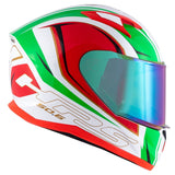 GIVI CASCO FULL 506/STOCCARDA.D/BLADES BLANCO/VERDE/ROJO - SECURTEX MOTOR S.L (t/a MaximoMoto)