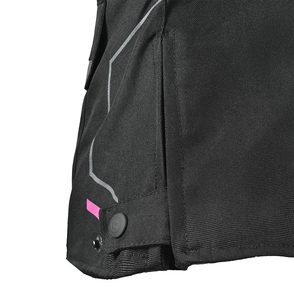 R-TECH Chaqueta Textil Knight Rider (Long) Negro/Fuschia) - SECURTEX MOTOR S.L (t/a MaximoMoto)