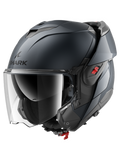 SHARK OXO BLANK FLIP FRONT EN DE MOTOCICLETA CASCO METAL PISTOLA