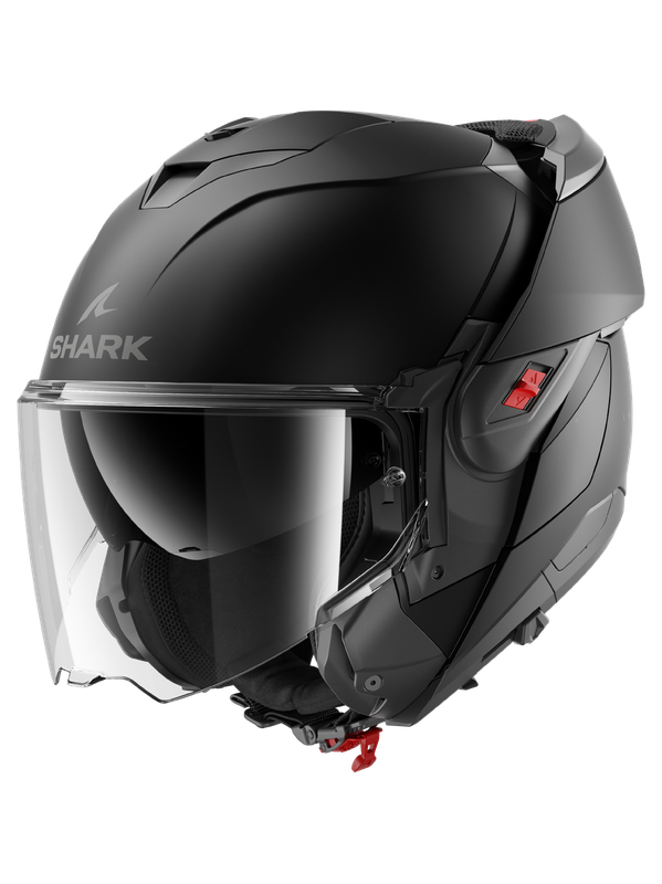 SHARK OXO BLANK DEPORTIVO MODULAR CASCO MATE NEGRO MATE