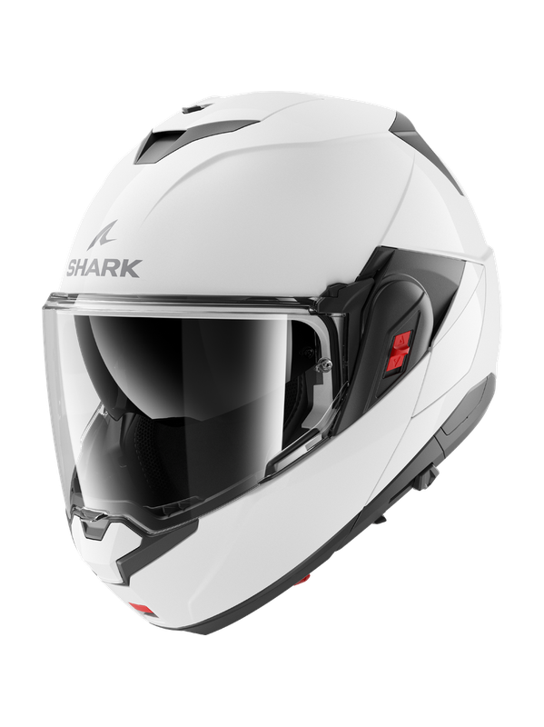 SHARK OXO BLANK MOTOCICLETA ABATIBLE CASCO BLANCO PERLADO