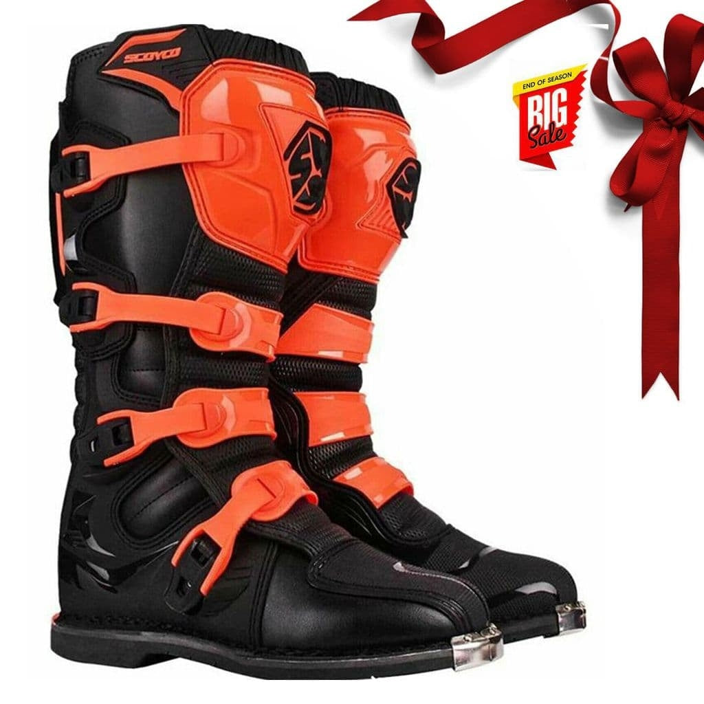 SCOYCO MOTOCROSS SPORT ENDURO BOOT NEGRO/NARANJA - SECURTEX MOTOR S.L (t/a MaximoMoto)