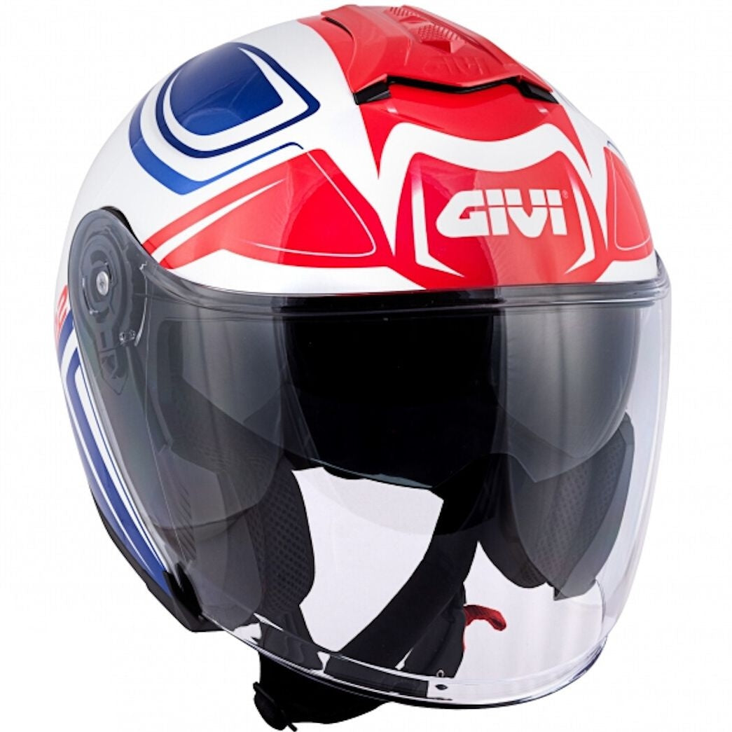GIVI - CASCO JET X22 PLANETD HYPER BLANCO AZUL - SECURTEX MOTOR S.L (t/a MaximoMoto)