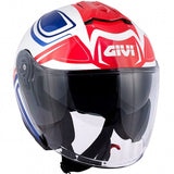 GIVI - CASCO JET X22 PLANETD HYPER BLANCO AZUL - SECURTEX MOTOR S.L (t/a MaximoMoto)