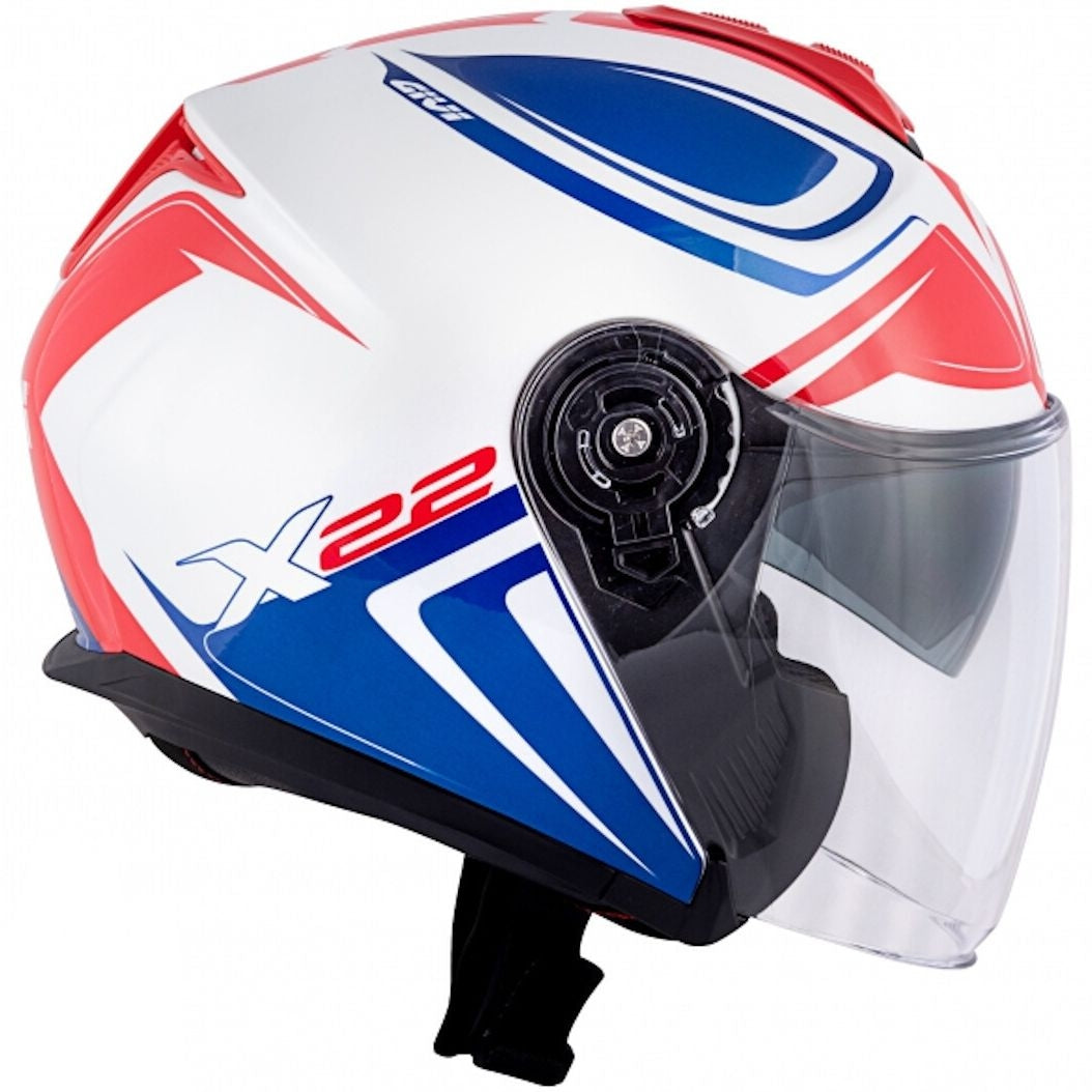 GIVI - CASCO JET X22 PLANETD HYPER BLANCO AZUL - SECURTEX MOTOR S.L (t/a MaximoMoto)