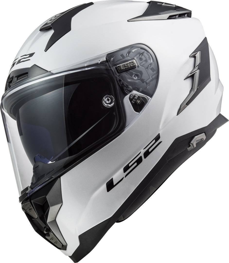 LS2 FF327 CHALLENGER SOLID WHITE - SECURTEX MOTOR S.L (t/a MaximoMoto)