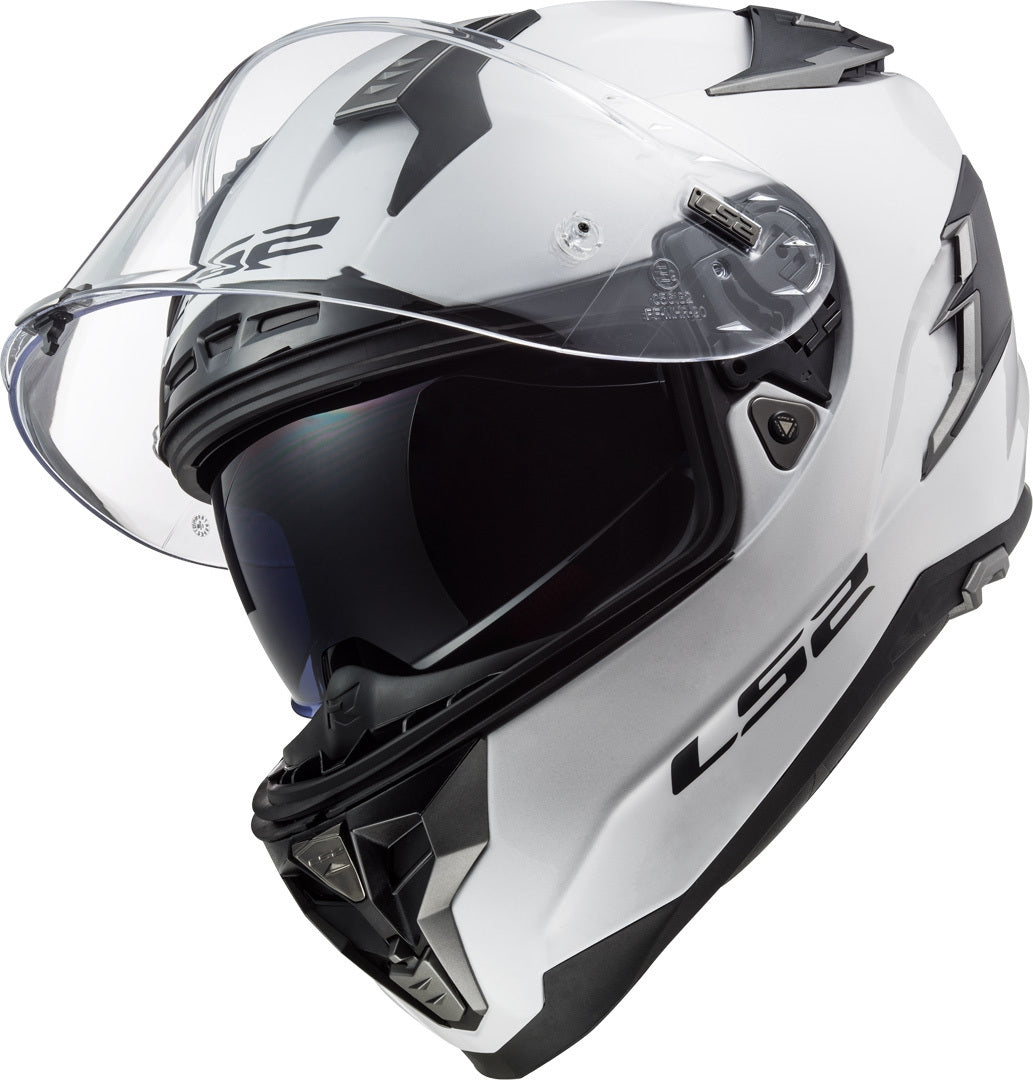 LS2 FF327 CHALLENGER SOLID WHITE - SECURTEX MOTOR S.L (t/a MaximoMoto)