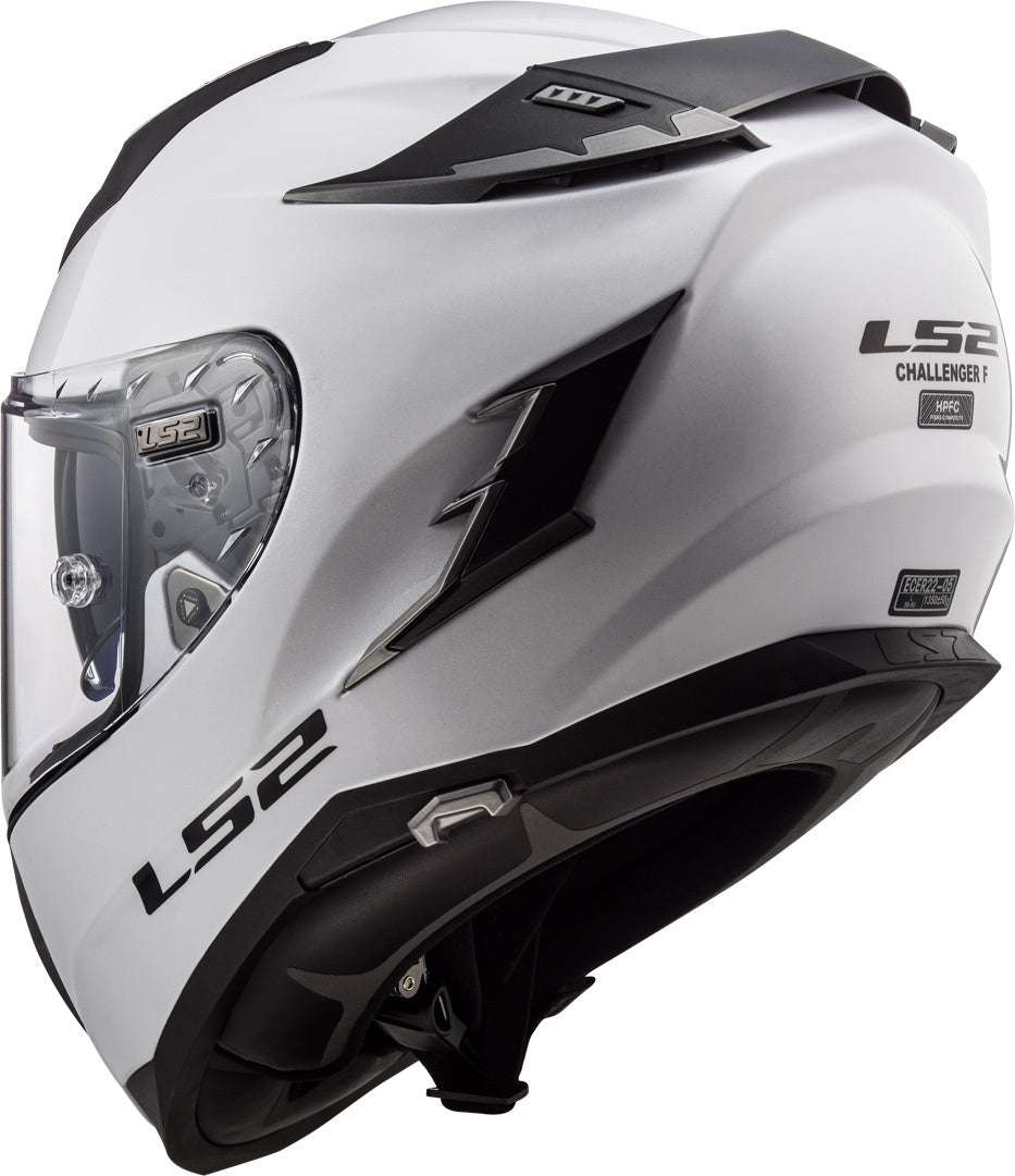 LS2 FF327 CHALLENGER SOLID WHITE - SECURTEX MOTOR S.L (t/a MaximoMoto)