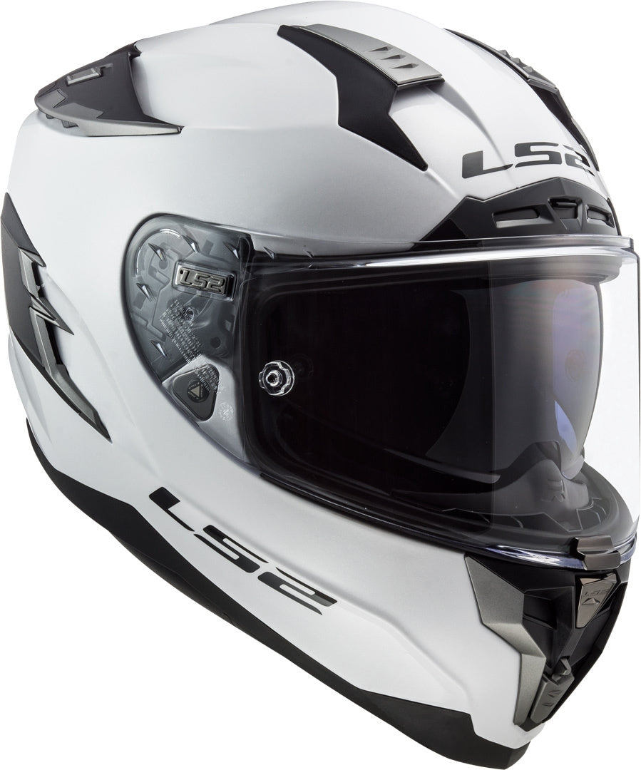 LS2 FF327 CHALLENGER SOLID WHITE - SECURTEX MOTOR S.L (t/a MaximoMoto)