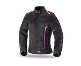 SEVENTY DEGREES SD-JT36 CHAQUETA DE MOTO VERANO TOURING MUJER NEGRO ROSA