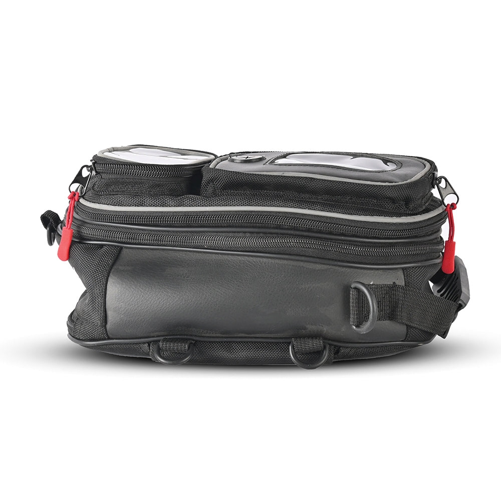 R-TECH-Mochila Textil Beat Double Pocket Negro - SECURTEX MOTOR S.L (t/a MaximoMoto)