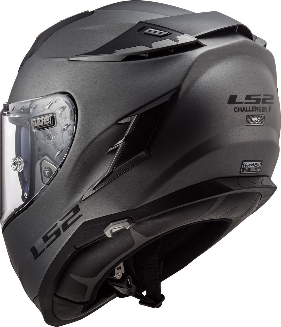 LS2 FF327 CHALLENGER SOLID MATT TITANIUM - SECURTEX MOTOR S.L (t/a MaximoMoto)