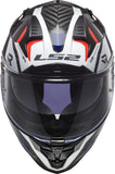 LS2 FF327 CHALLENGER CT2 ALLOY WHITE BLUE RED - SECURTEX MOTOR S.L (t/a MaximoMoto)