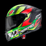 CABERG-Casco AVALON GIGA MATT BLACK/YELLOW FLUO/RED FLUO - SECURTEX MOTOR S.L (t/a MaximoMoto)