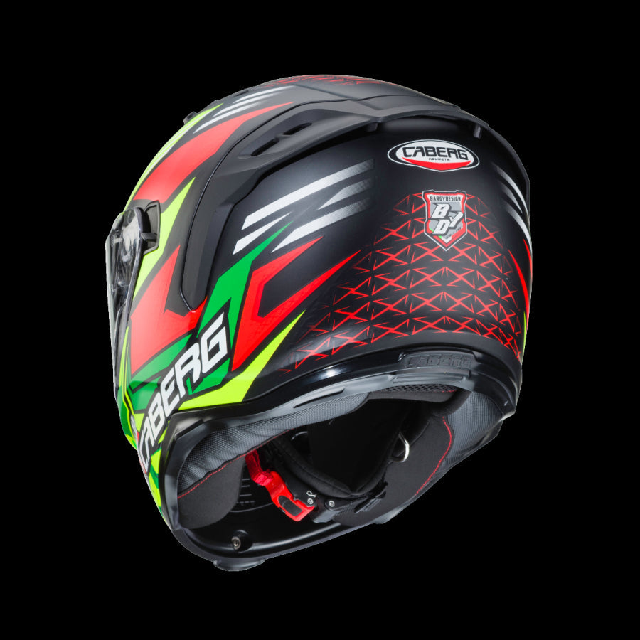 CABERG-Casco AVALON GIGA MATT BLACK/YELLOW FLUO/RED FLUO - SECURTEX MOTOR S.L (t/a MaximoMoto)