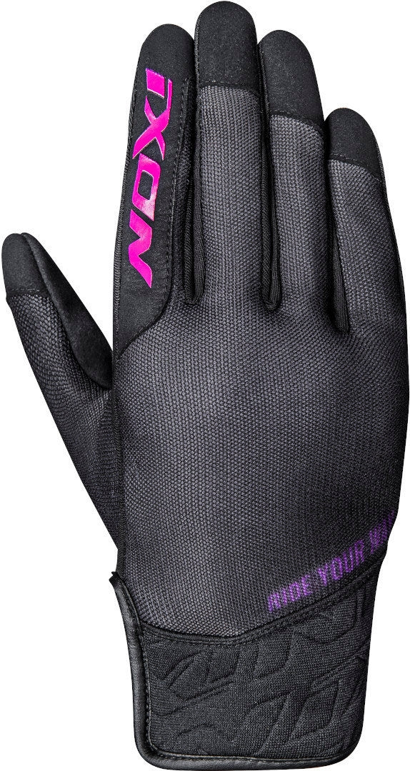 IXON-GUANTES RS SLICKER LADY BLACK/FUSHIA