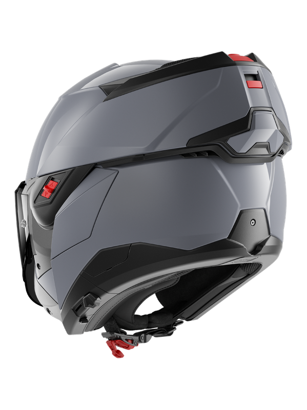 SHARK OXO DARK SHADOW FLIP DELANTERO CASCO PISTOLA PLATA
