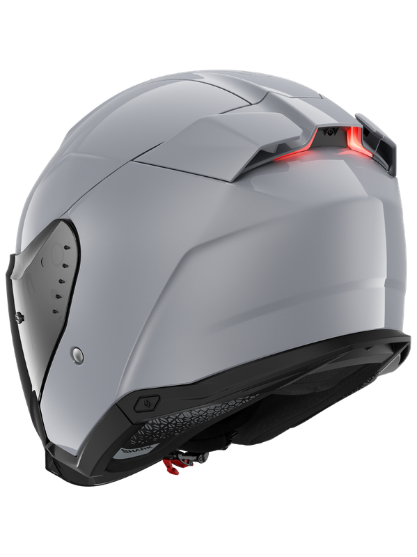 Shark Skwal I3 Dark Shadow Urban Touring jet Casco  plata