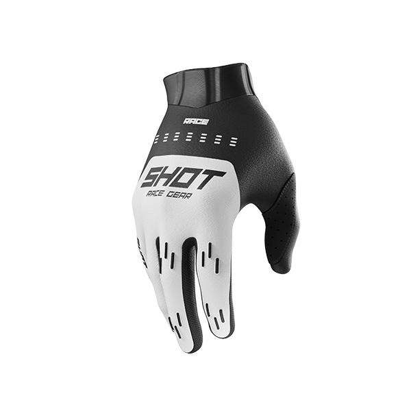 SHOT RACE GUANTES DE MOTO BLANCO