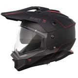 SHOT TREK MAX VISION RALLY CASCO DE MOTO NEGRO ROJO MATE