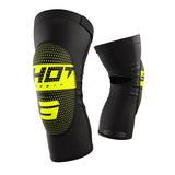 SHOT KNEE GUARDS RODILLERAS DE MOTO 2.0 NEGRO NEON AMARILLO