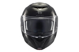 MT ATOM 2 SV SOLID MODULAR CASCO DE MOTO A1 NEGRO BRILLO