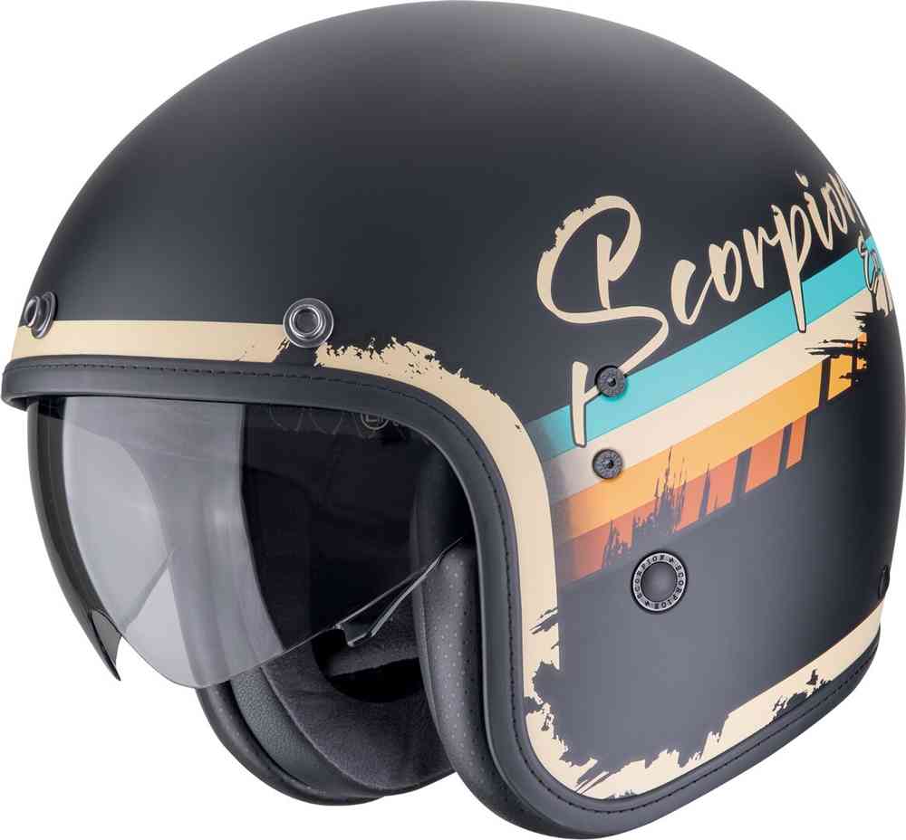 SCORPION BELFAST EVO ADONIS ABIERTO CASCO Negro mate-beige