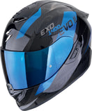 SCORPION CASCOS INTEGRALES EXO-1400 EVO II CARBON AIR PLATTED NEGRO AZUL