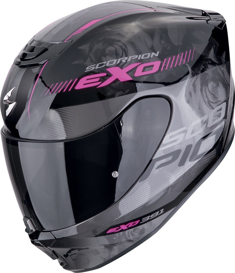 SCORPION CASCOS INTEGRALES EXO-391 AVA NEGRO ROSA