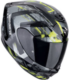 SCORPION CASCOS INTEGRALES EXO-391 CLUTTER NEGRO AMARILLO NEÓN