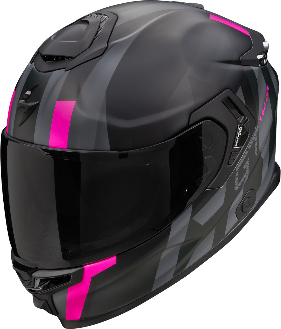 SCORPION CASCOS INTEGRALES EXO-GT SP AIR TOURADVEN NEGRO MATE ROSA