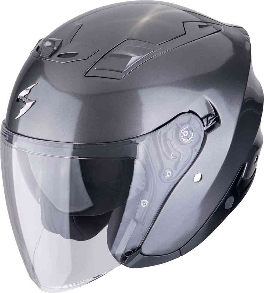 SCORPION EXO-Z1 SOLID Moto Cara Abierta Jet Casco Gris metalizado