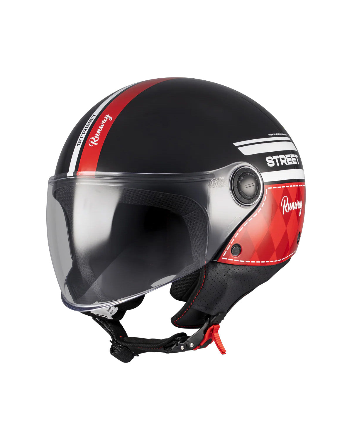 MT STREET S RUNWAY B5 CASCO ABERTO DE MOTO BRILLO