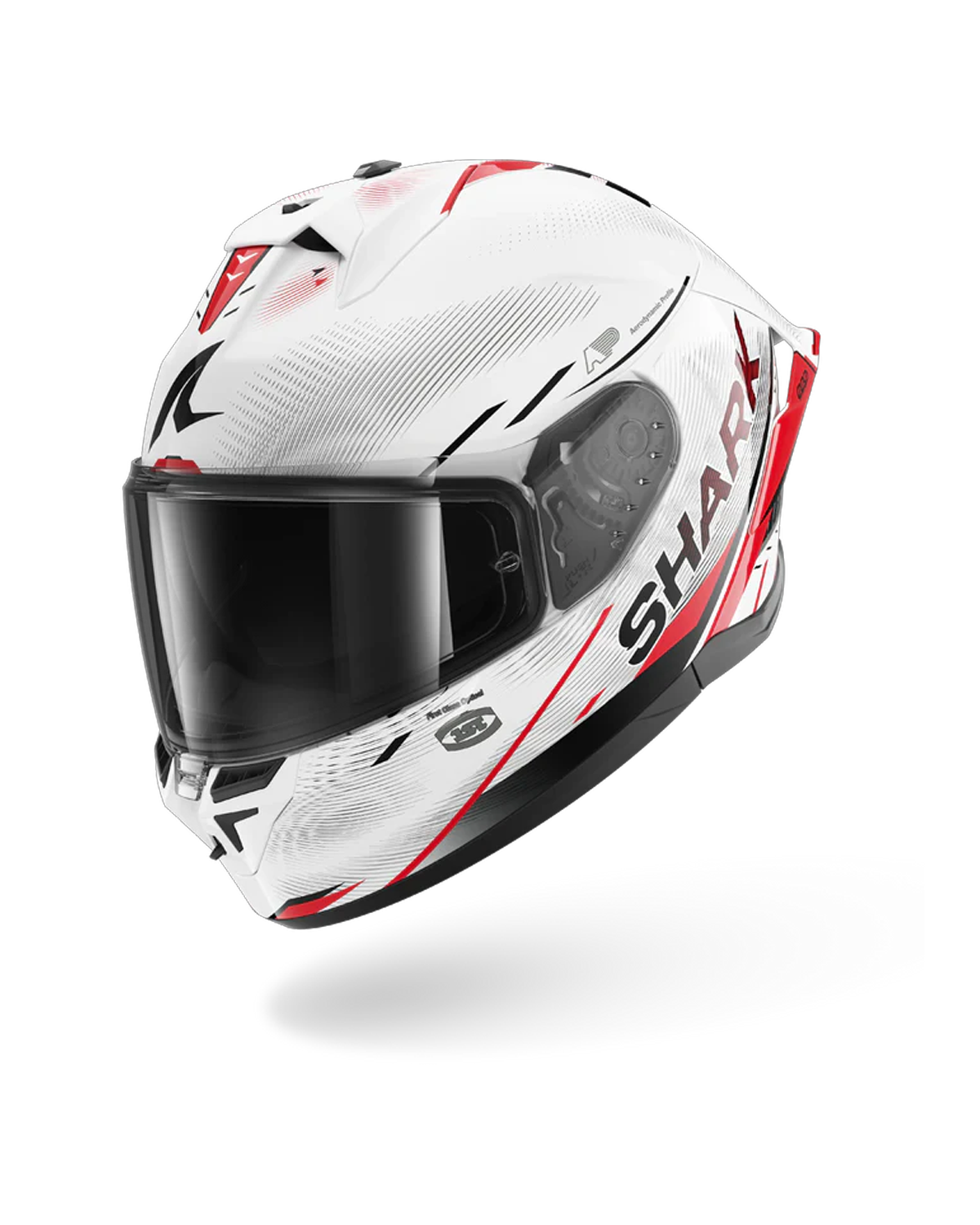 SHARK  SKWAL CUP SPEED-TECH Blanco Rojo NEGRO Casco De Moto