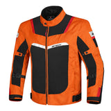 R-TECH SPIRAL MESH CHAQUETA DE MOTO VERANO HOMBRE NEGRO NARANJA
