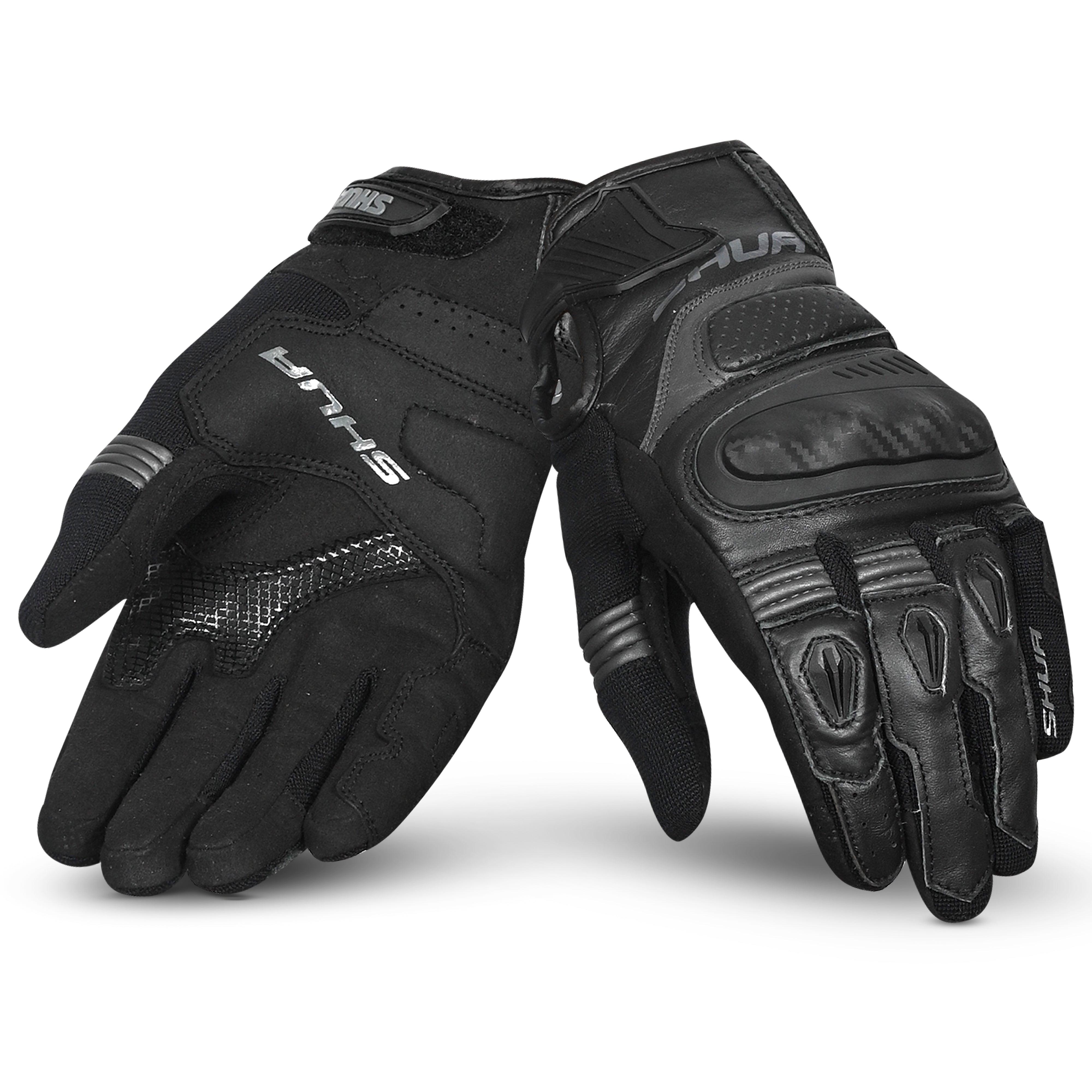 SHUA- Proton Guantes Negro/Gris-GUANTES-Maximo Moto