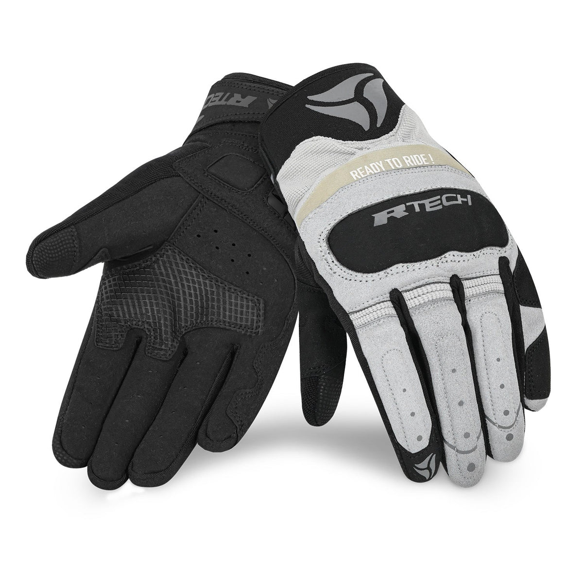 R-TECH MOTO FLEX GUANTS DE MOTO DE HOMES NEGRE GRIS