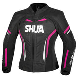 SHUA INFINITY CHAQUETA DE MOTO MUJER NEGRO FUCHSIA