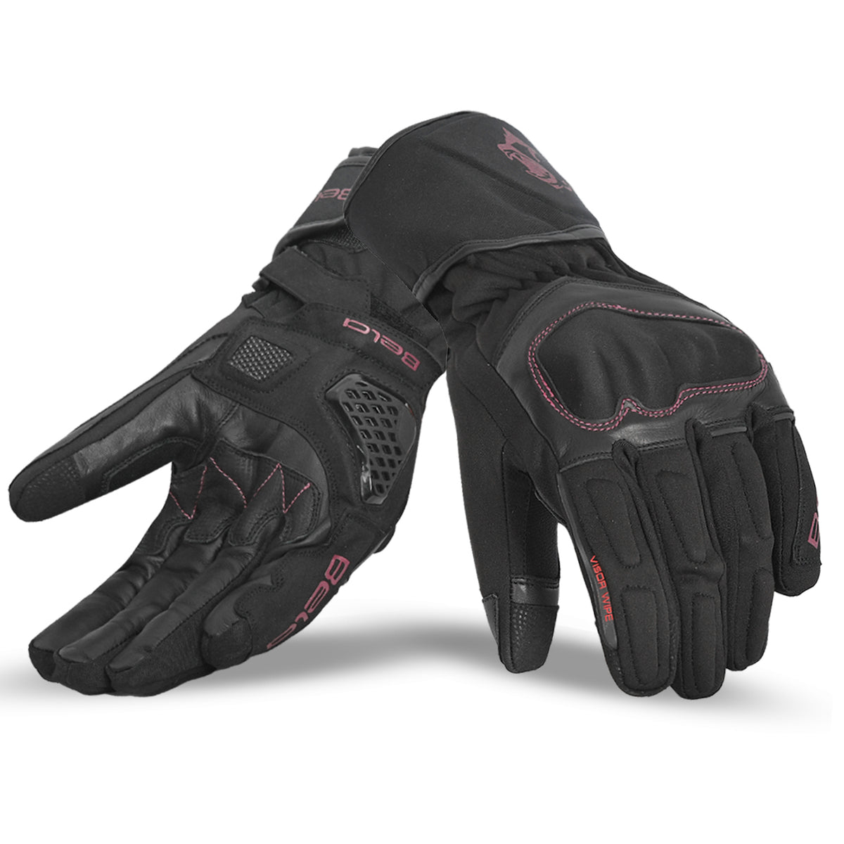 Bela - Frost Shield Guantes Negro / Burdeos Burgundy