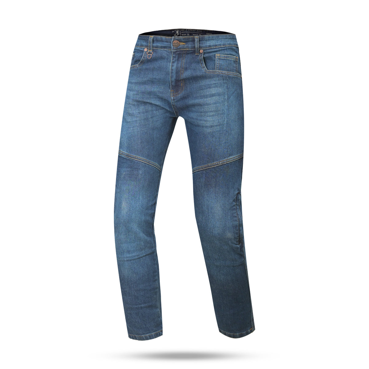 BELA STROKE DENIM PANTALON TEXAN 30L BLAU SPRAY
