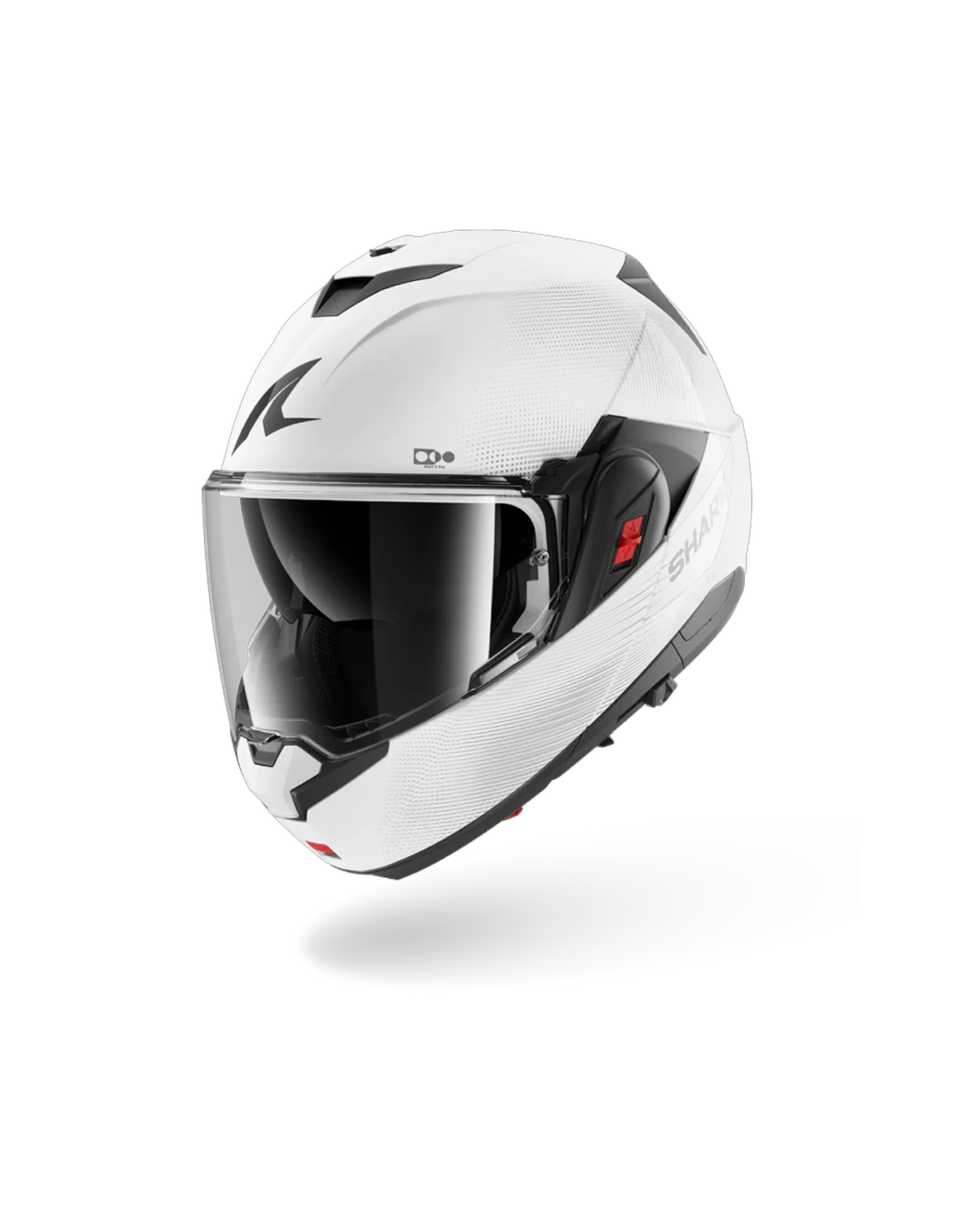 SHARK  OXO SP LYNE Blanco Plata  Plata Casco De Moto