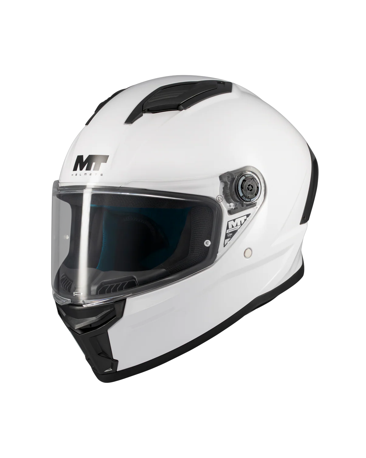 MT STINGER 2 PURE A0 CASCO INTEGRAL DE MOTO BLANCO PERLA BRILLO