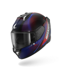 SHARK  SPARTAN RS SPEED-TECH Mat NEGRO Azul Rojo Casco De Moto