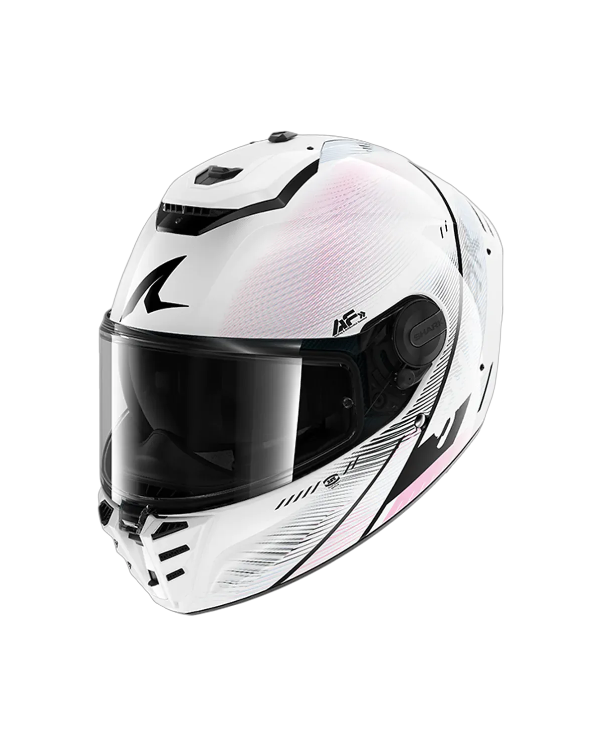SHARK  SPARTAN RS SPEED-TECH Blanco Violeta NEGRO Casco De Moto