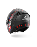 SHARK  RS JET CARBON SPEED-TECH Mat Carbon Azul Rojo Casco De Moto