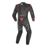 R-TECH DEFENDER GP 1 PC MONO DE MOTO HOMBRE NEGRO BLANCO ROJO
