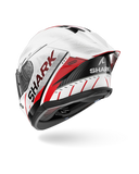 SHARK  SKWAL CUP SPEED-TECH Blanco Rojo NEGRO Casco De Moto