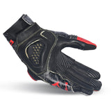 BELA ARMOUR PRO GUANT DE MOTO SHORT HOME NEGRE VERMELL