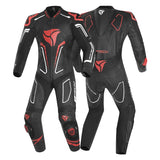 R-TECH DEFENDER GP 1 PC MONO DE MOTO HOMBRE NEGRO BLANCO ROJO
